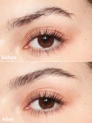 SHEGLAM clear gel texture swiped on hand showing non-clumping jelly finish