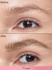 SHEGLAM taupe swatch on skin illustrating natural matte shade blending with brows