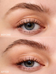 SHEGLAM before and after brows showing enhanced definition