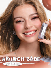 SHEGLAM Brunch Babe swatch on arm showing true shade and buildable coverage benefit
