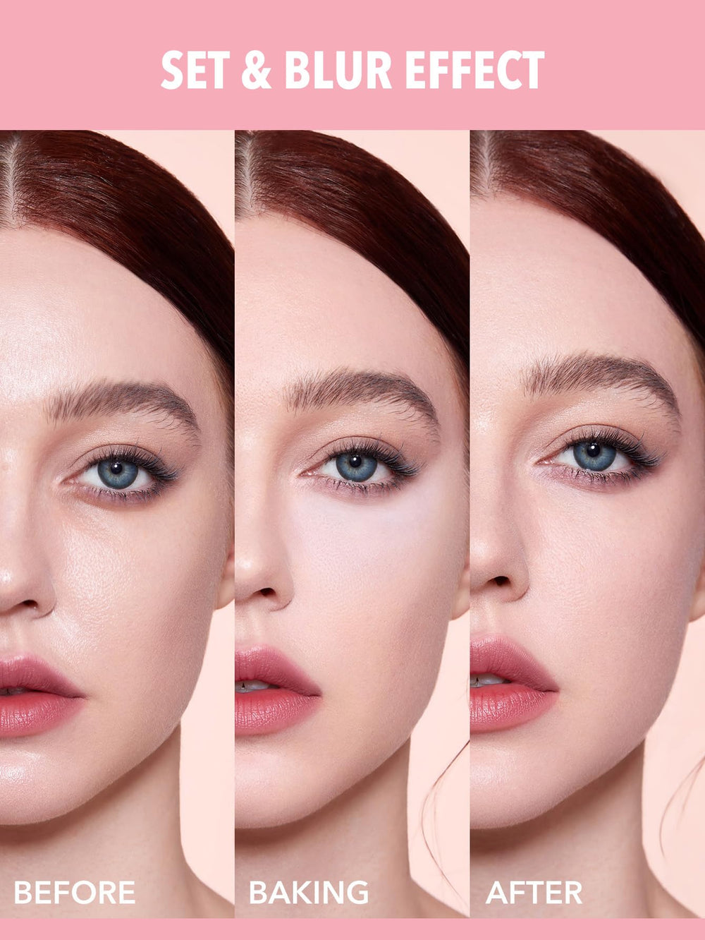 SHEGLAM finely milled powder texture close-up for soft-focus blurring benefit