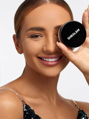 SHEGLAM Cappuccino before and after portrait demonstrating reduced shine benefit