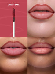 SHEGLAM Cherry Bark liquid texture pour showing smooth lightweight benefit