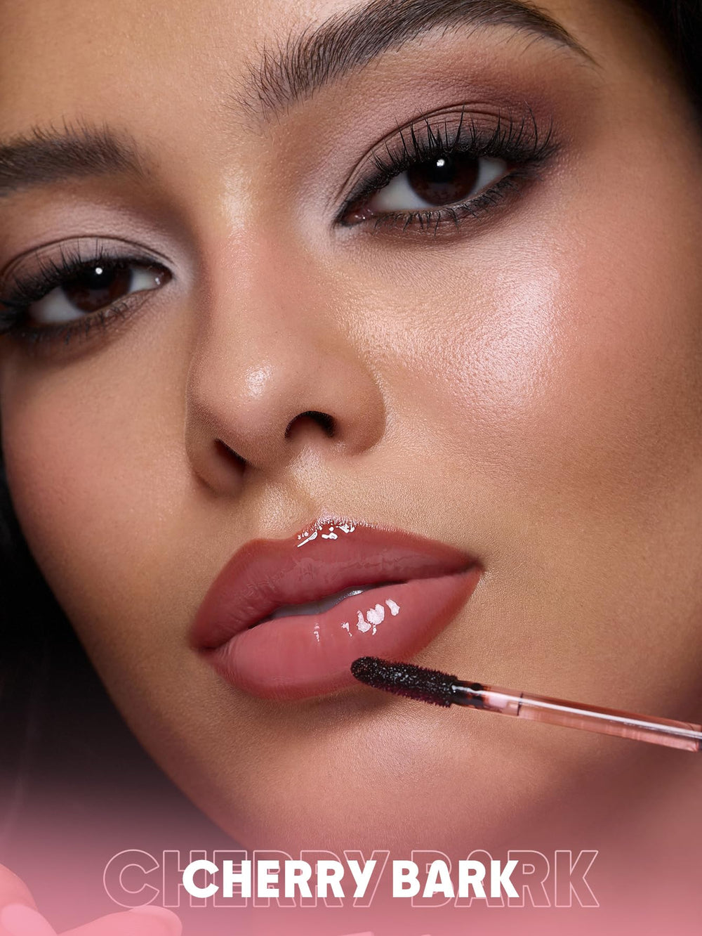 SHEGLAM Cherry Bark lip stain after peel showing transfer-proof benefit