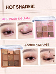 Swatches of SHEGLAM Cinnamon Spice on arm showing blendable shades and payoff