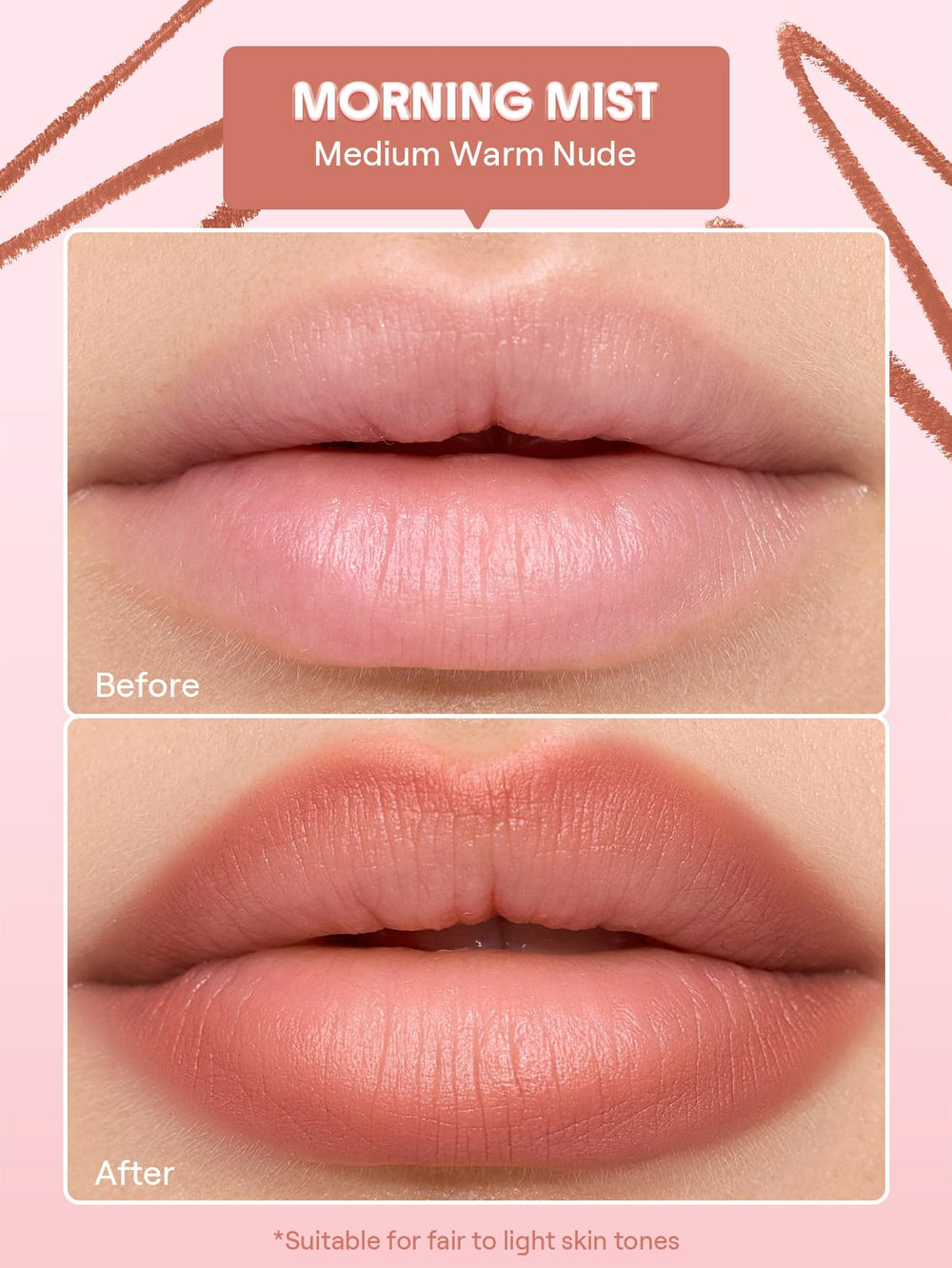 SHEGLAM Cloudline texture swatch illustrating blendable, soft-focus finish