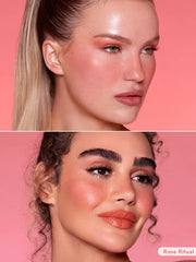 SHEGLAM liquid drop on skin highlighting smooth blendability
