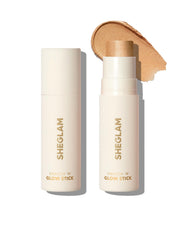 SHEGLAM front view of Tea Cake highlighter stick shows sleek packaging and easy use
