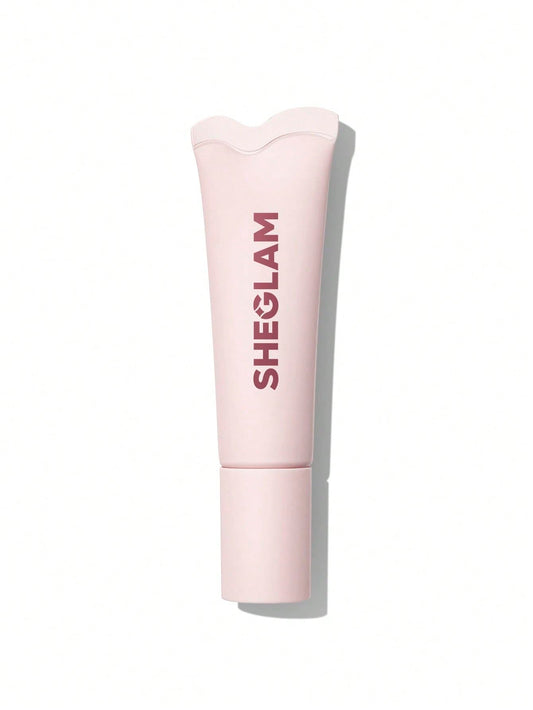 SHEGLAM front tube showing berry smoothie shade and glossy finish benefit