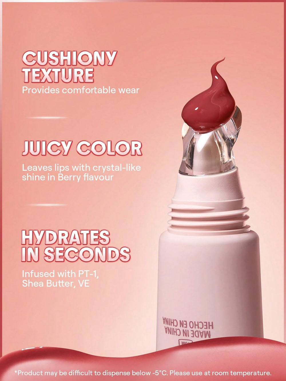 SHEGLAM close-up texture swirl highlighting cushiony hydrating jelly benefit