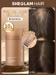 SHEGLAM close-up of microfibers texture for realistic hair blending