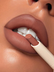 SHEGLAM full lip application demonstrating even matte coverage
