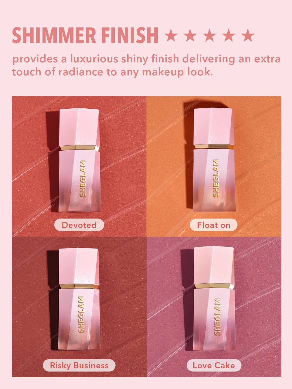 SHEGLAM Devoted on model cheeks giving dewy, natural-looking radiance