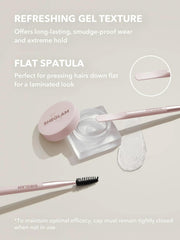 SHEGLAM dual-ended brow brush close-up for precise shaping and blending benefit