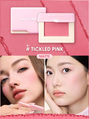SHEGLAM swatch of Tickled Pink on skin illustrating blendable color
