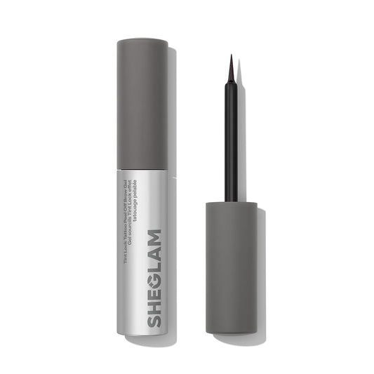 SHEGLAM front packaging of Espresso brow gel showing product benefit of salon-style tinting