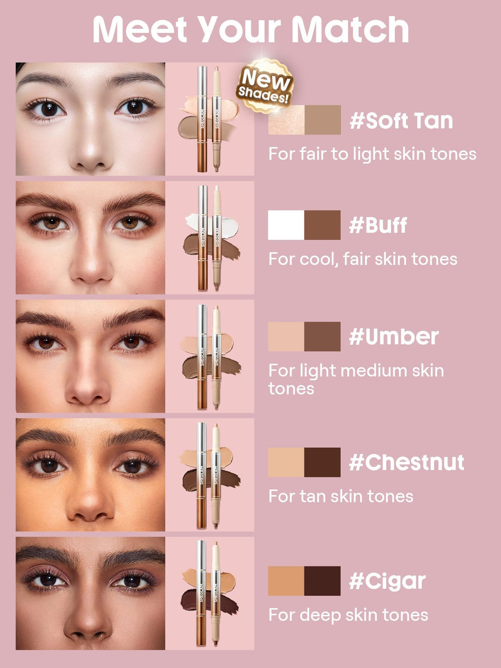 SHEGLAM lifestyle on vanity showing everyday use and quick touch-ups