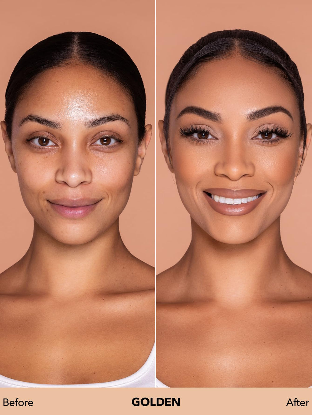 SHEGLAM liquid texture swatch displaying smooth, buildable coverage benefit