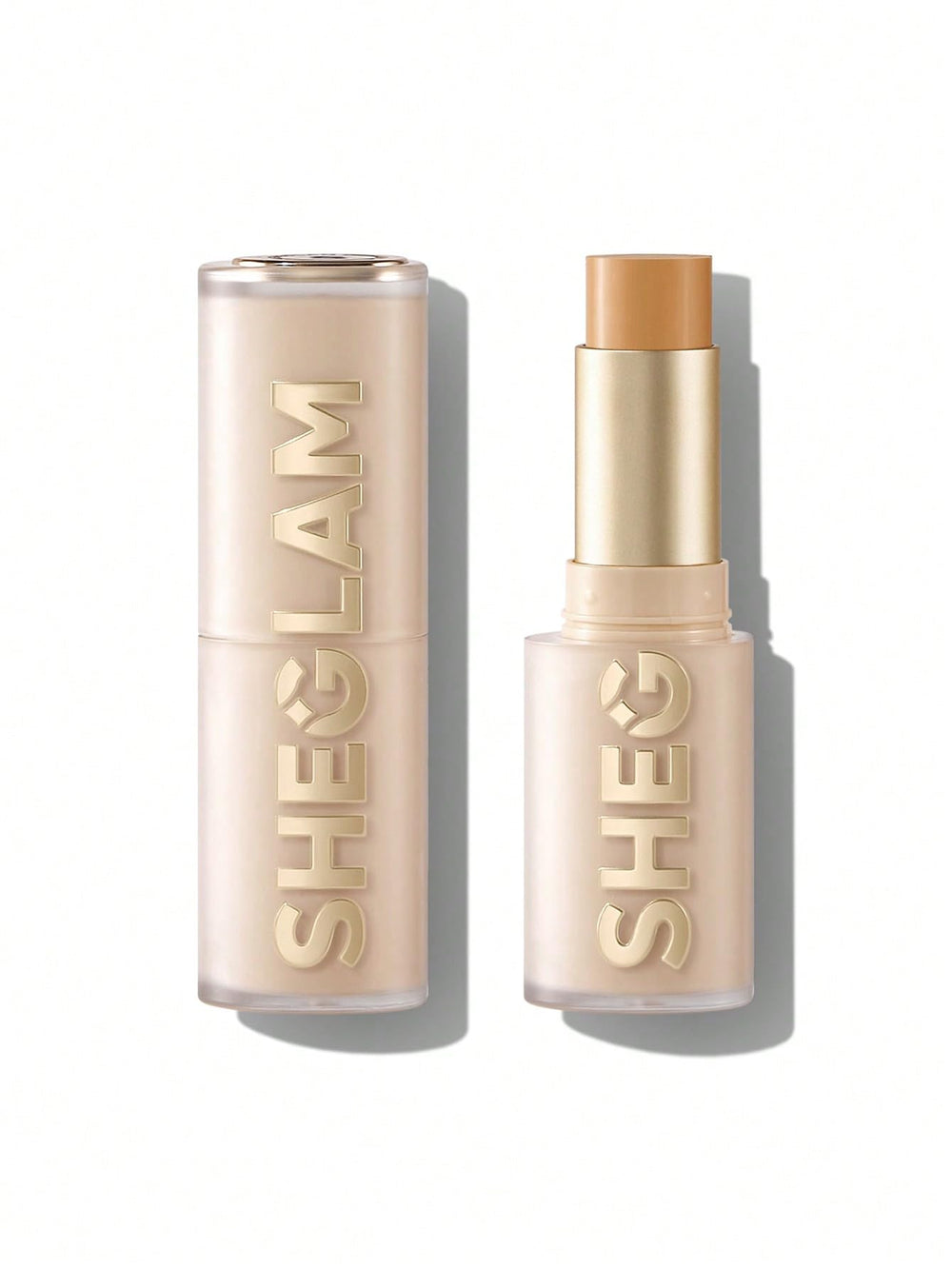 SHEGLAM foundation stick front view showing packaging and shade for easy selection