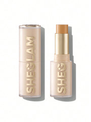 SHEGLAM foundation stick front view showing packaging and shade for easy selection