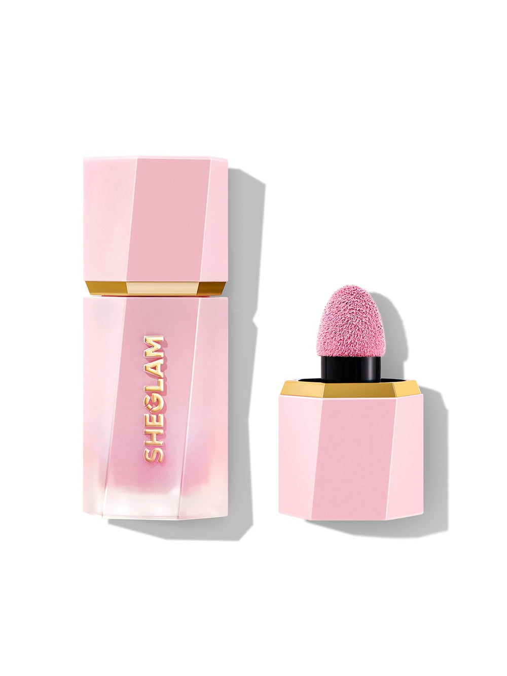 SHEGLAM front packaging showing compact blush and branding for easy identification