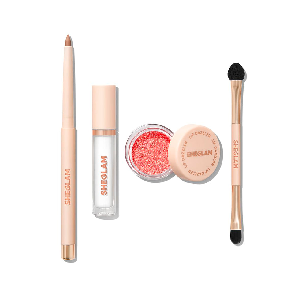 SHEGLAM front packaging showing complete glitter kit and benefits
