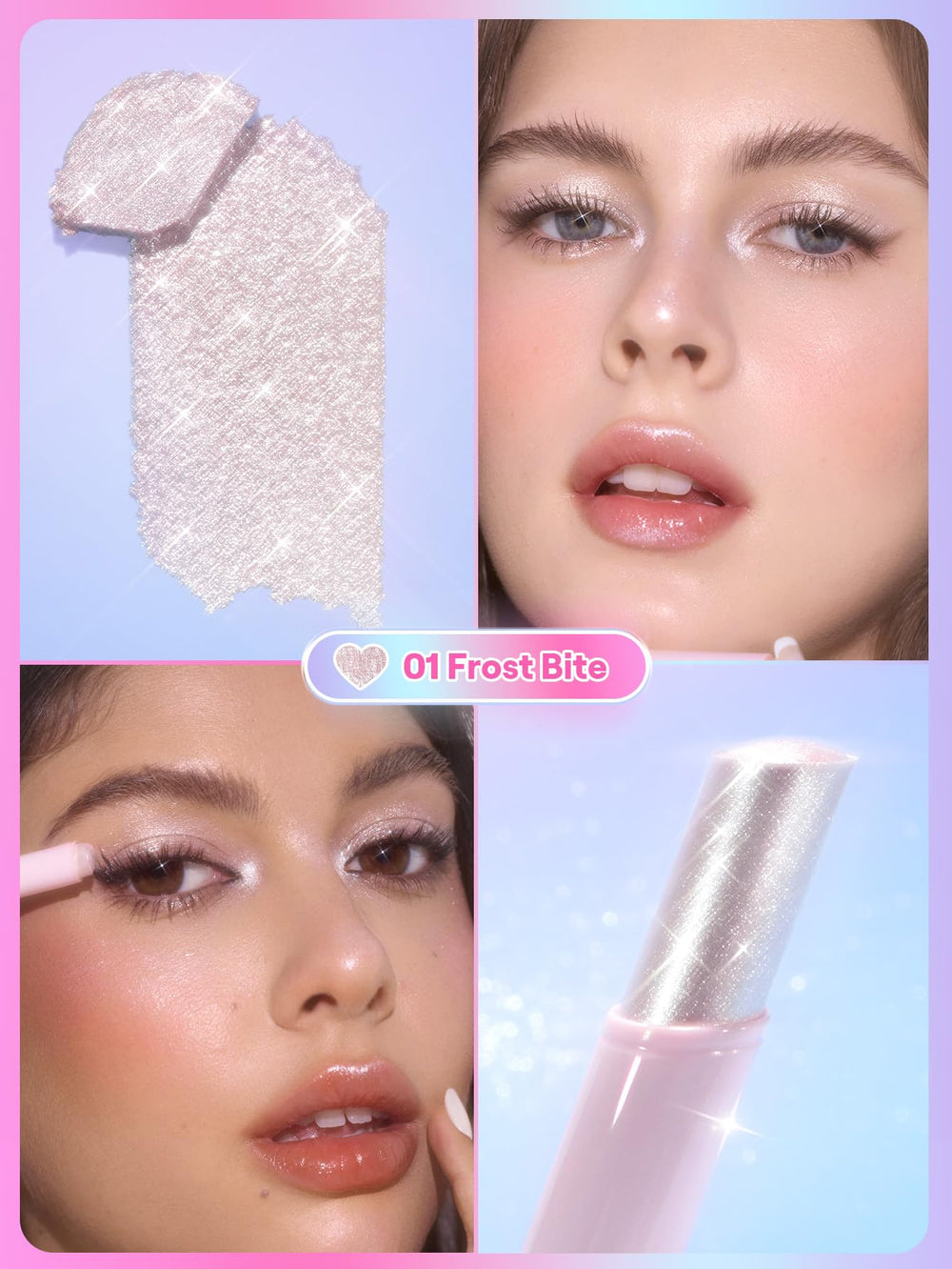 SHEGLAM Frost Bite angled tip revealing creamy jelly texture, precise targeted application