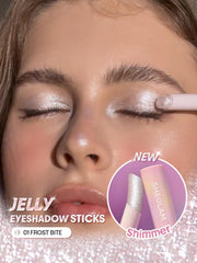 SHEGLAM Frost Bite close-up texture shot highlighting shimmering jelly and reflective particles