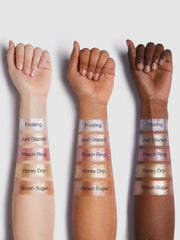 SHEGLAM Frosting on model in evening look adding show-stopping shine