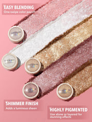 SHEGLAM Frosting open pot close-up texture highlighting creamy glitter