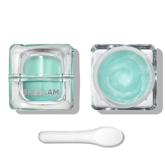 SHEGLAM front packaging showing sleek primer bottle and label benefit