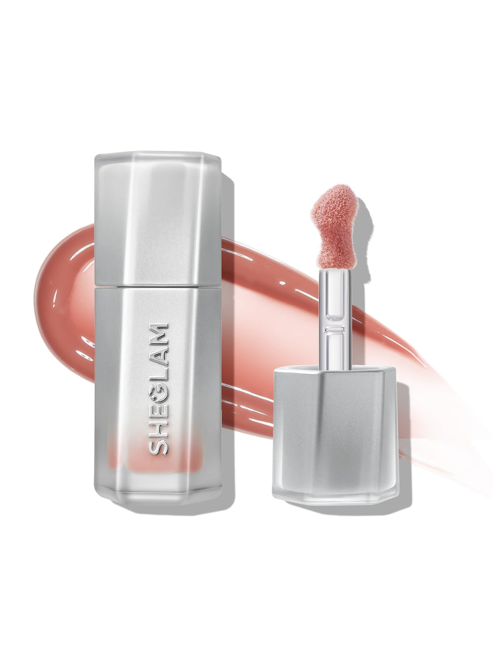 SHEGLAM front tube showing Born Ready shade and glossy finish benefit
