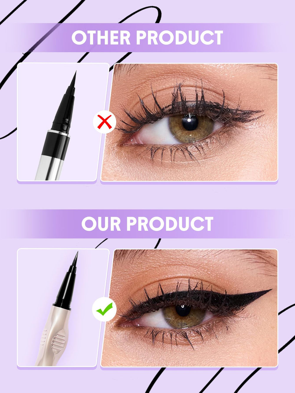 SHEGLAM pen grip close-up for steady application and control benefit