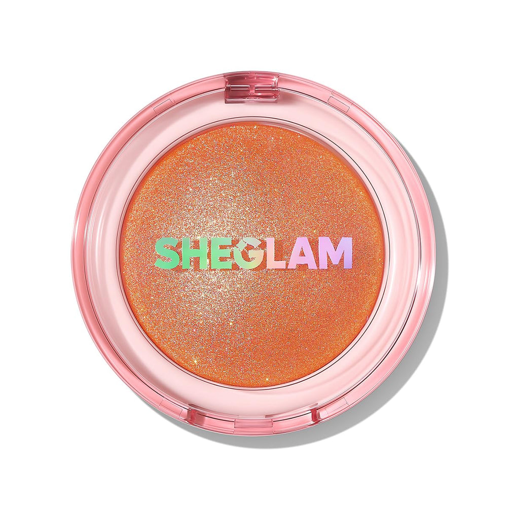 SHEGLAM Glowchi front packaging showing compact highlighter, playful appeal