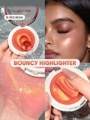 SHEGLAM Glowchi label and ingredients highlighting green tea and ginger extracts