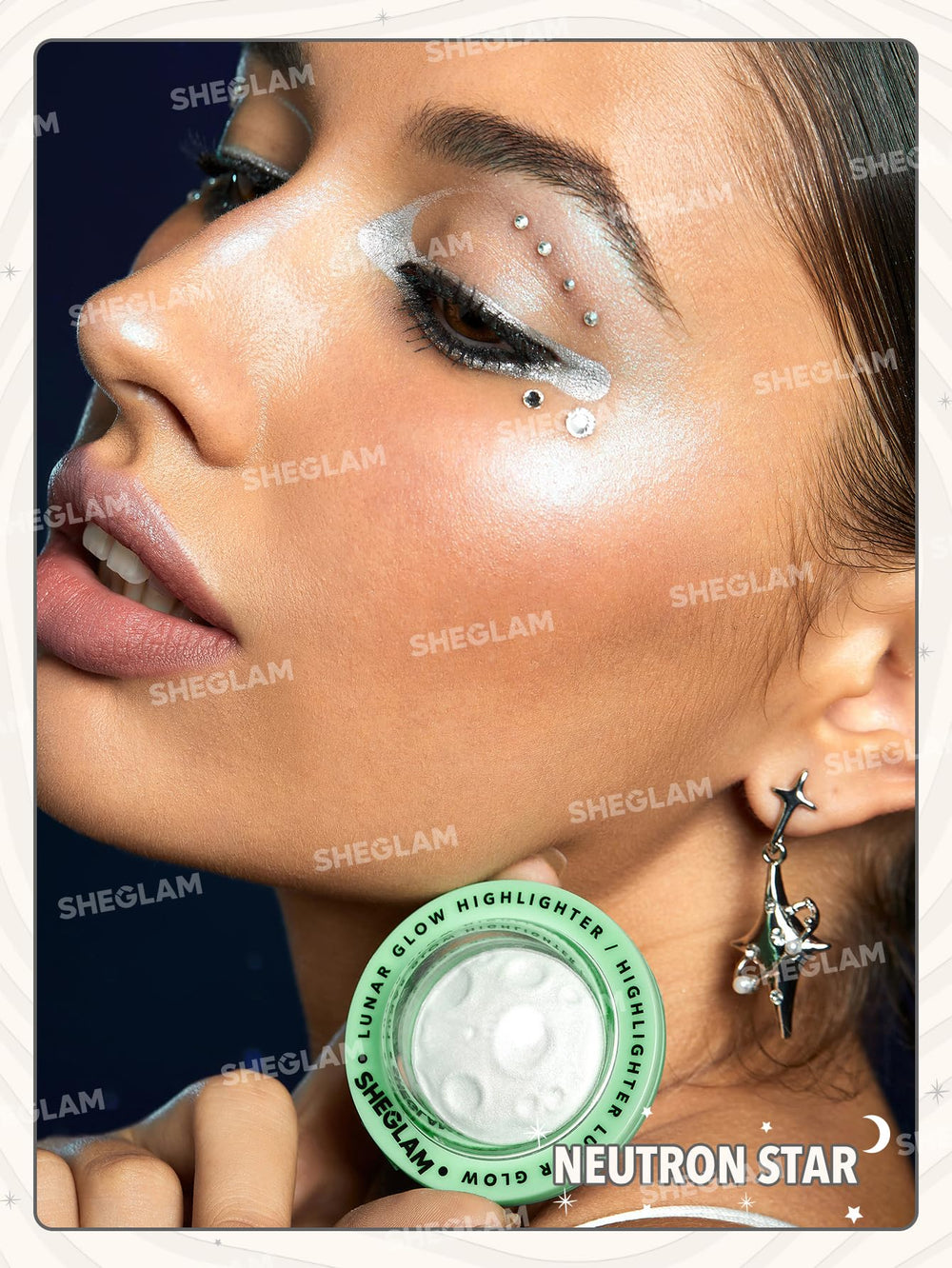 SHEGLAM swatched on arm showing Neutron Star luminous medium coverage