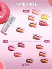 SHEGLAM honey glaze next to everyday items showing compact travel-friendly size