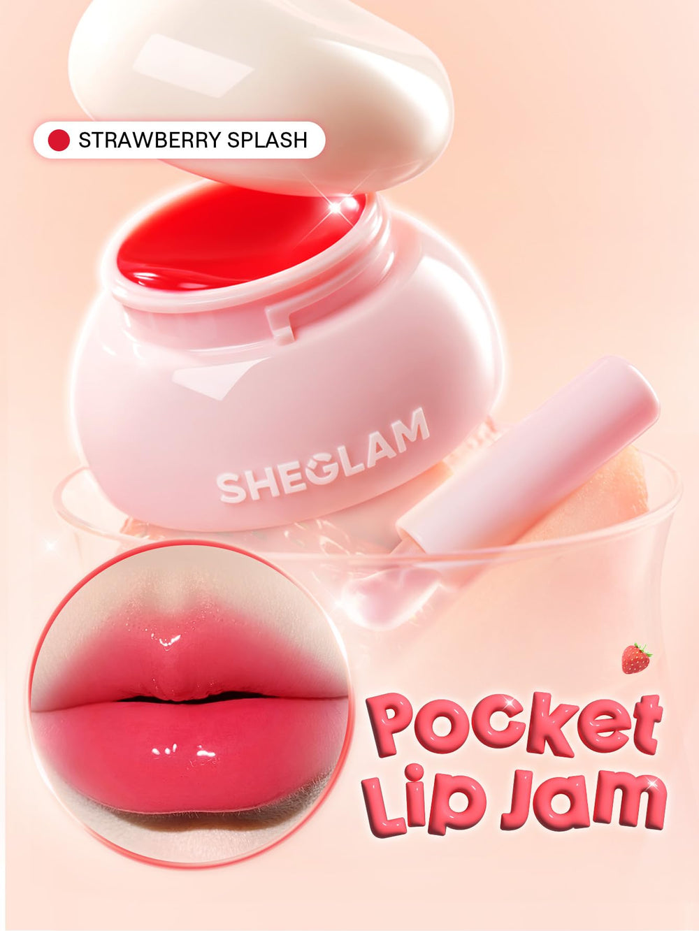 SHEGLAM open applicator demonstrating jelly texture and smooth glide