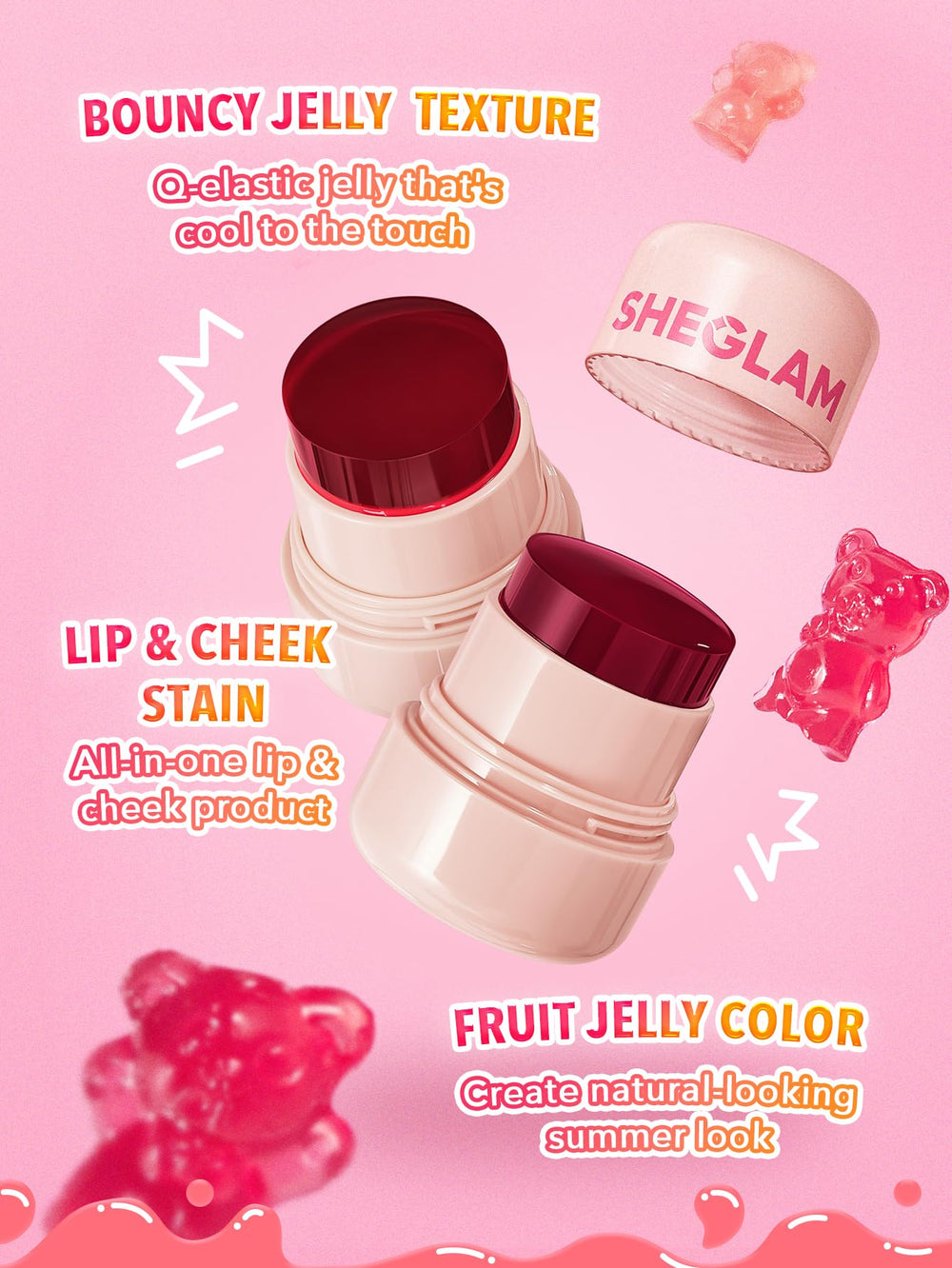 SHEGLAM product held in hand showing travel-friendly size and portability