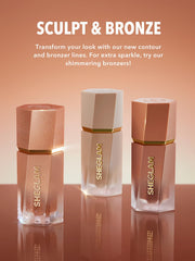 SHEGLAM product cap and label close-up for clear shade and packaging details