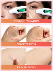 SHEGLAM label detail focusing on niacinamide and watermelon extract key benefits