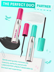 SHEGLAM size comparison beside mascara tube for travel convenience