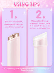 SHEGLAM Lilac Luster built-in brush detail for easy blending benefit