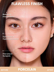 SHEGLAM open compact with sponge applicator displaying user-friendly design