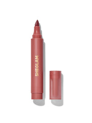 SHEGLAM front packaging showing product and shade with clear branding benefit