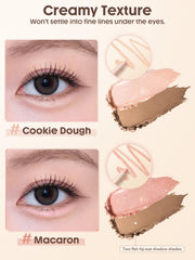SHEGLAM in-use under-eye application for lifted look