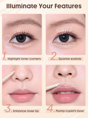 SHEGLAM creamy texture close up demonstrating smooth glide