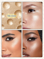 SHEGLAM arm swatch close-up demonstrating blendable color payoff and glow