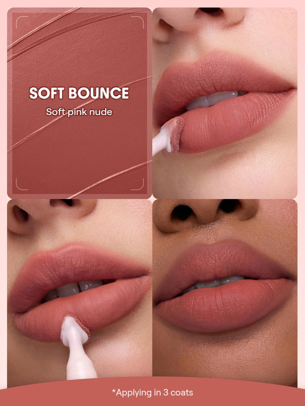 SHEGLAM triangle applicator close-up delivering precise, comfortable application