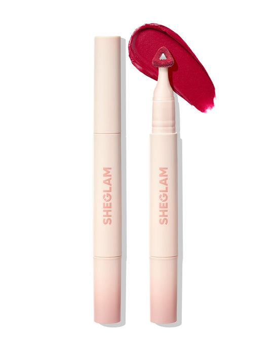 SHEGLAM front shot of pen showing sleek packaging and easy grip benefit